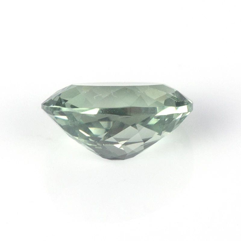 Oval Green Lab Created Sapphire Corundum Synthetic Sapphire Green Lab Grown Sapphire