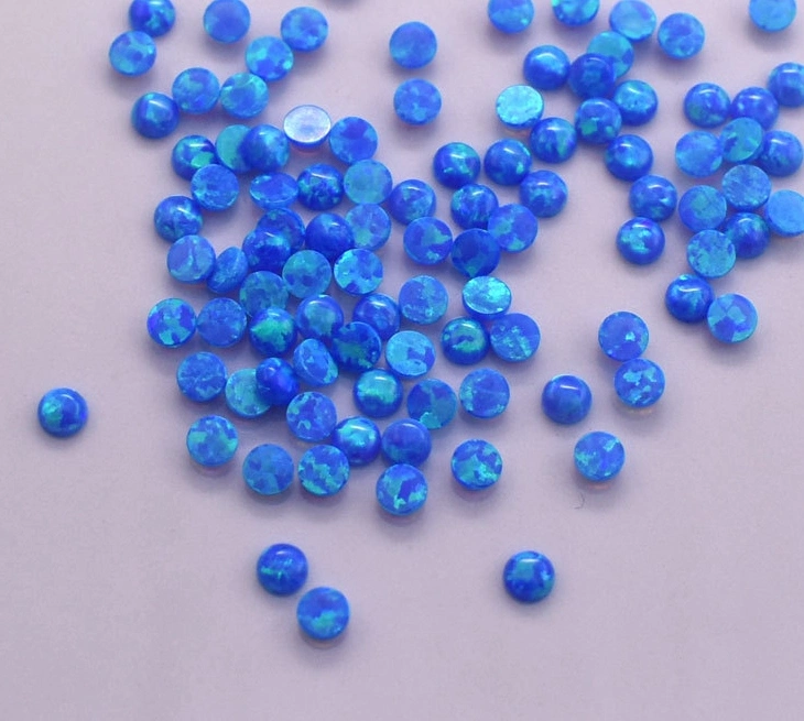 Artificial Opal Round Cabochon Opal Synthetic Gemstone for Decoration