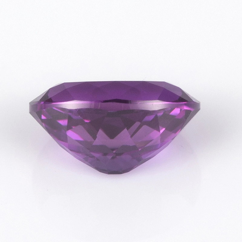 Oval Purple Lab Created Sapphire Corundum Synthetic Sapphire Purple Lab Grown Sapphire