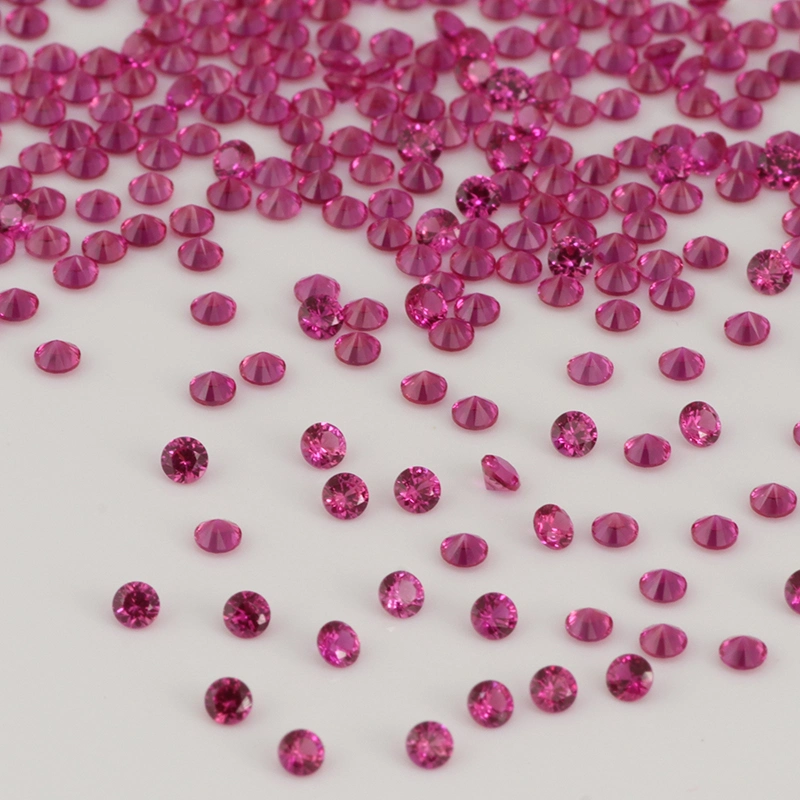 Synthetic Round Ruby Cut #5 Synthetic Diamond Gems for Corundum Jewelry