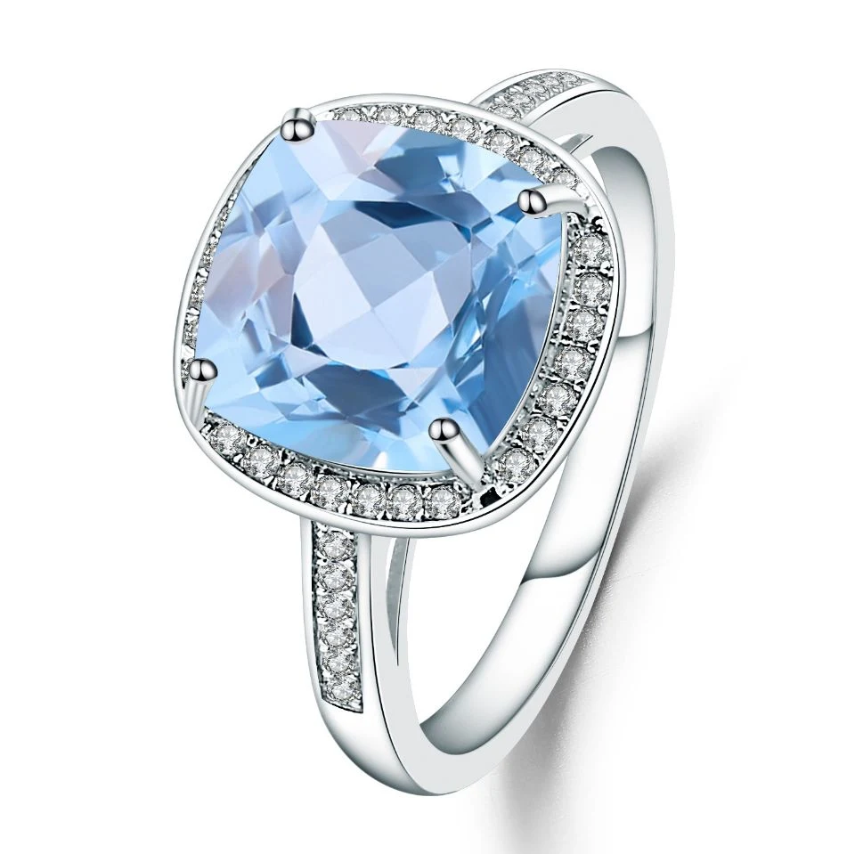 Natural Topaz Gemstone in 925 Sterling Silver Jewelry Ring R9249