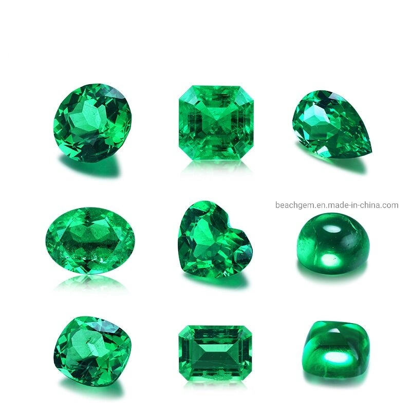 Columbia Lab Created Emerald Gemstone for Jewelry Making