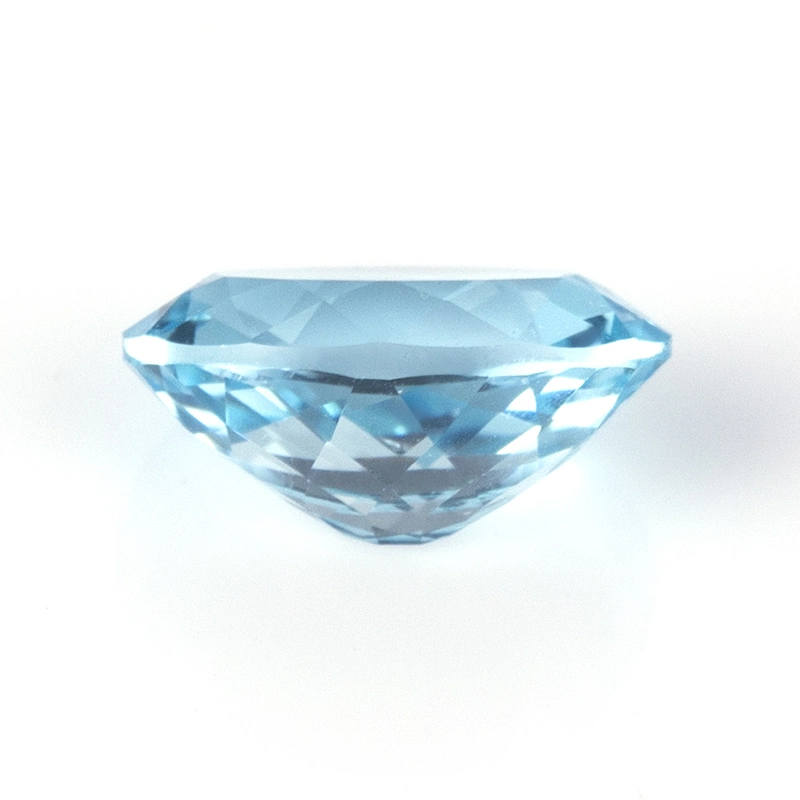 Oval Corundum Synthetic Sapphire Round Aquamarine Sapphire Lab Created Sapphire