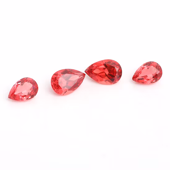 Ovale Jaune Lab Créé Saphir Corindon Saphir Synthétique Rond Jaune Lab Grown Sapphire