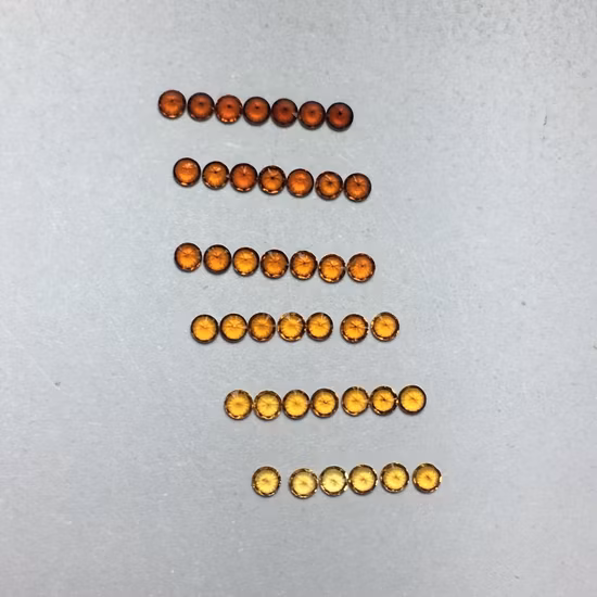 Grenat mandarin naturel (Fanta) Pierre précieuse en vrac pour le sertissage de bijoux