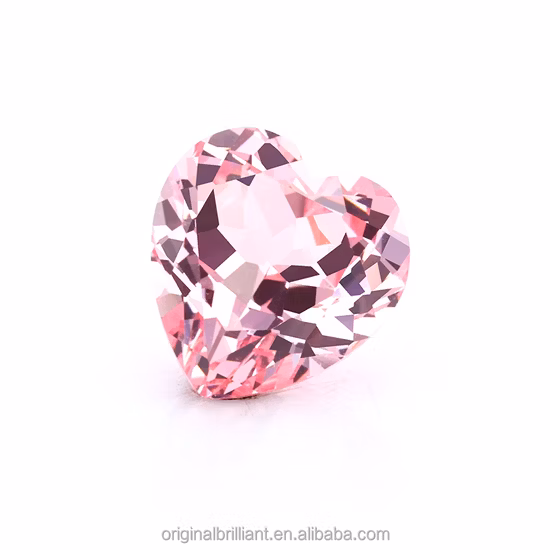 Ovale Rose Lab Créé Saphir Corindon Saphir Synthétique Rond Rose Lab Grown Sapphire