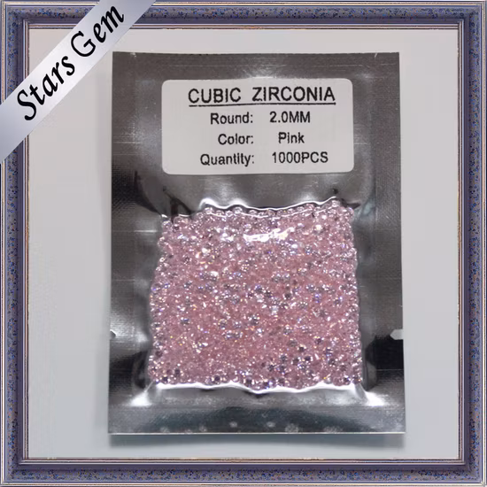 Pierre précieuse lâche de zircone cubique taillée en étoile pour bijoux